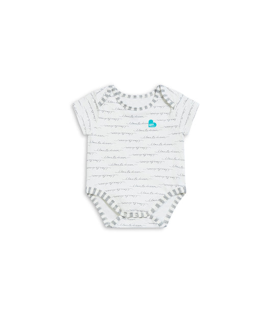 Bodysuit Short Sleeve Cotton White Dreamer