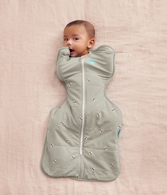 Sac d'emmaillotage Swaddle Up™ en coton 2,5 TOG Olive Bees