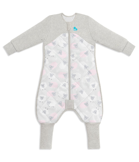 Schlafanzug langarm 2.5 TOG Bio-Baumwolle/Merino Wolle Rosa Schafe