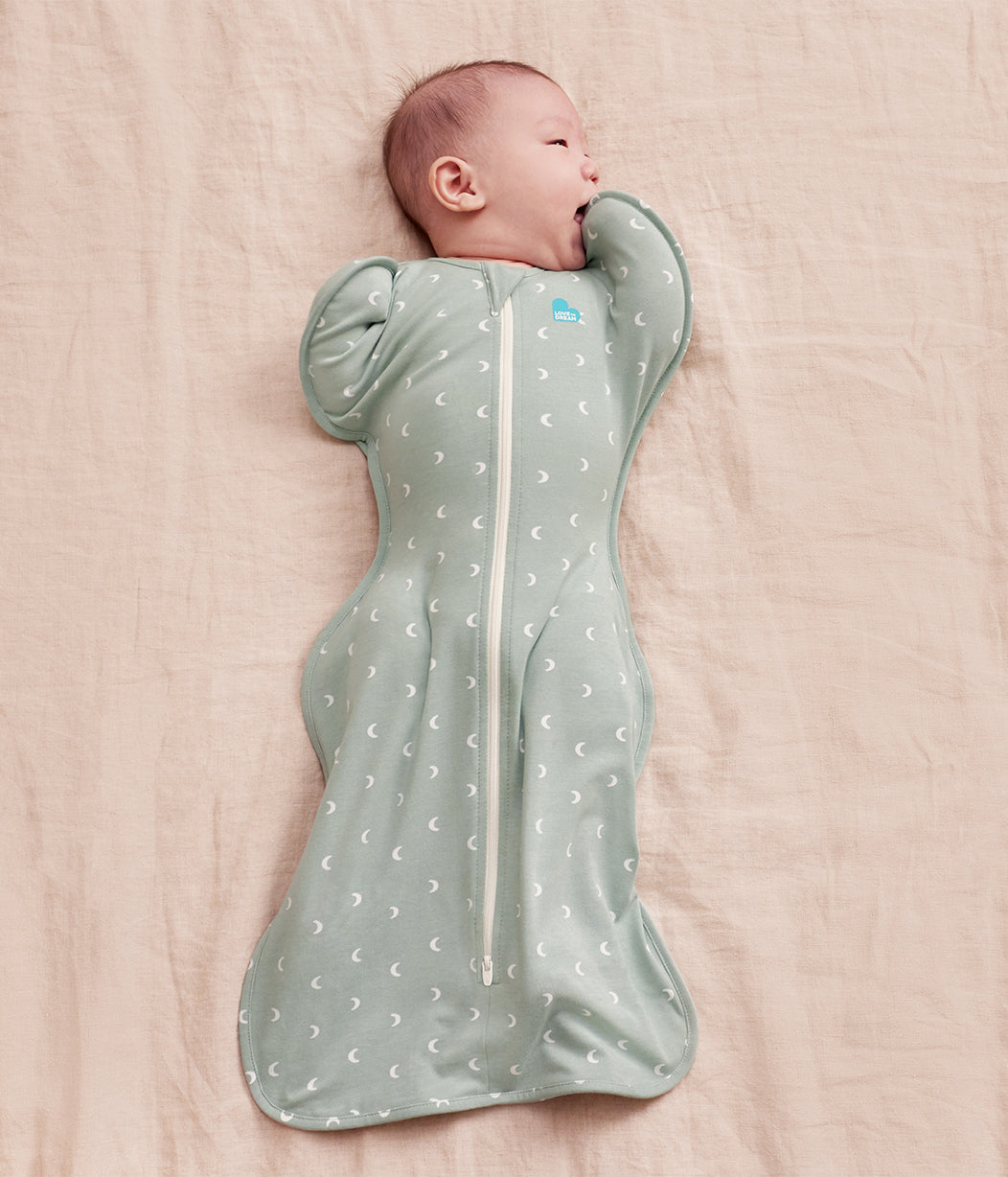 Swaddle Up™ 1.0 TOG Cotton Olive Moon