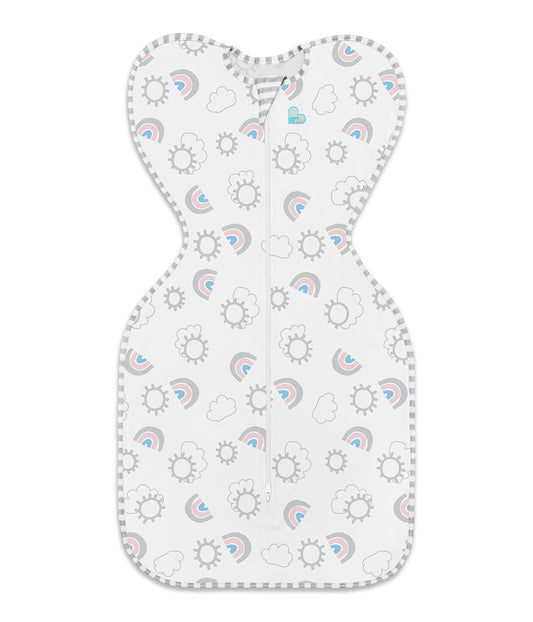 Swaddle Up™ 1.0 TOG Cotton White Rainbow