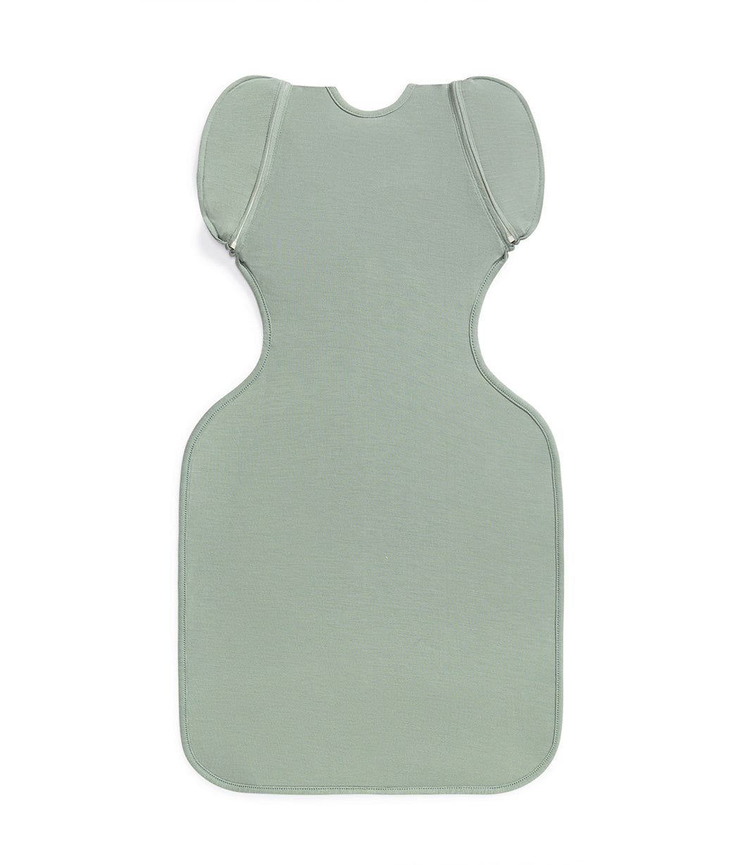 Swaddle Up™ 2-in-1 Gigoteuse d'emmaillotage de transition 1.0 TOG en Viscose de Bambou Vert Olive Foncé