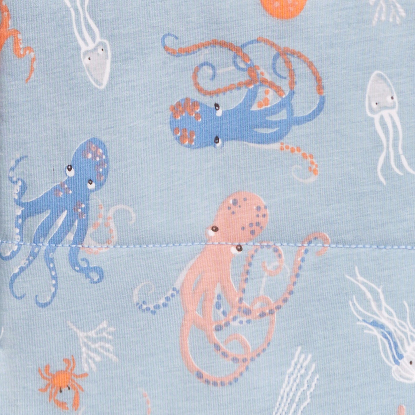 Sac d'emmaillotage de transition Swaddle Up™, pieuvre chaude en chambray bleu