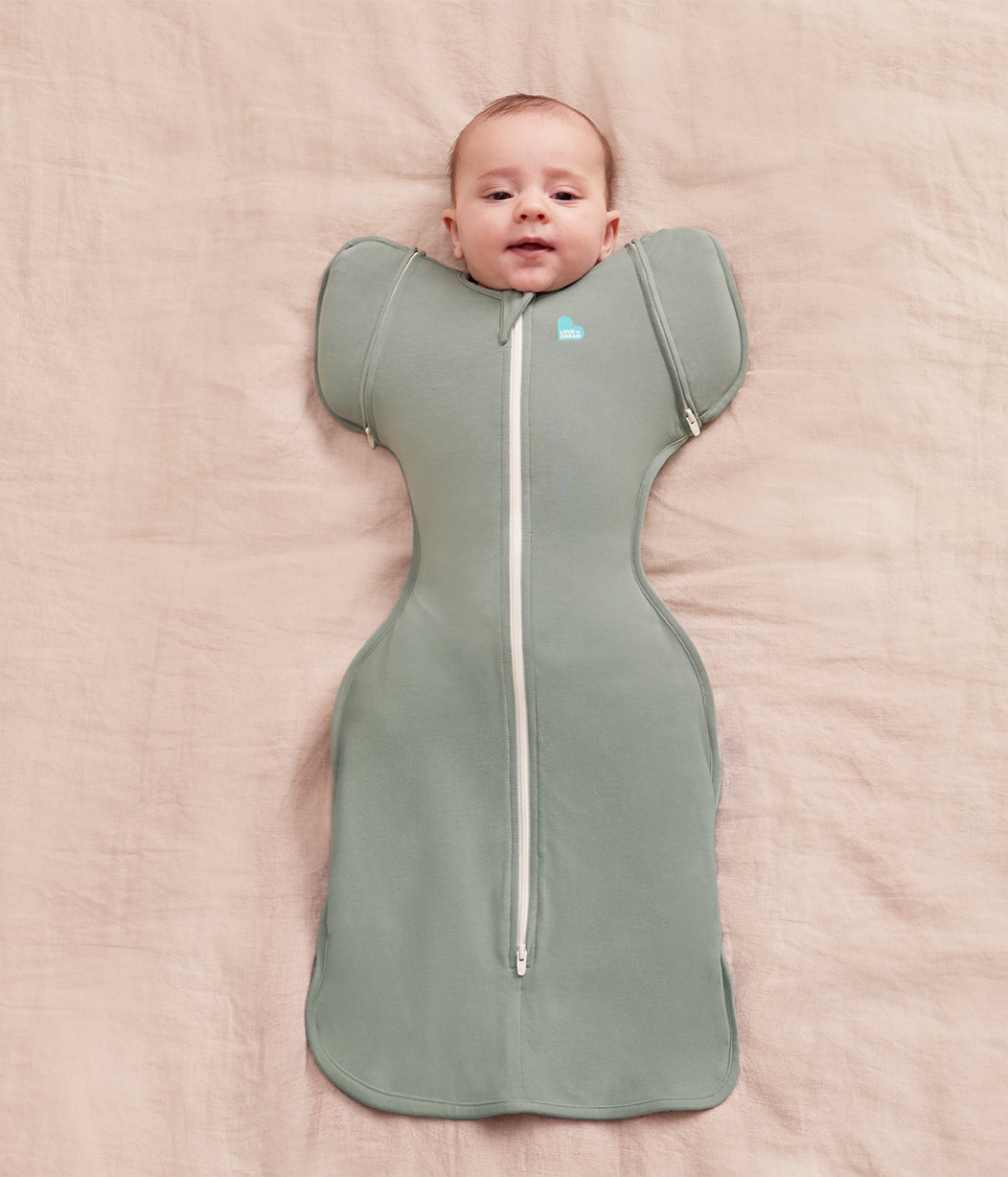 Swaddle Up™ 2-in-1 Gigoteuse d'emmaillotage de transition 1.0 TOG en Viscose de Bambou Vert Olive Foncé