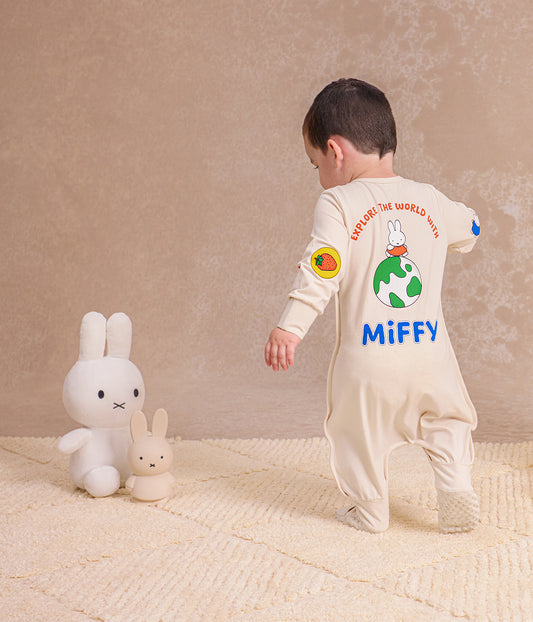 Sleep Suit Long Sleeve 1.0 TOG Cotton Birch Miffy Placement