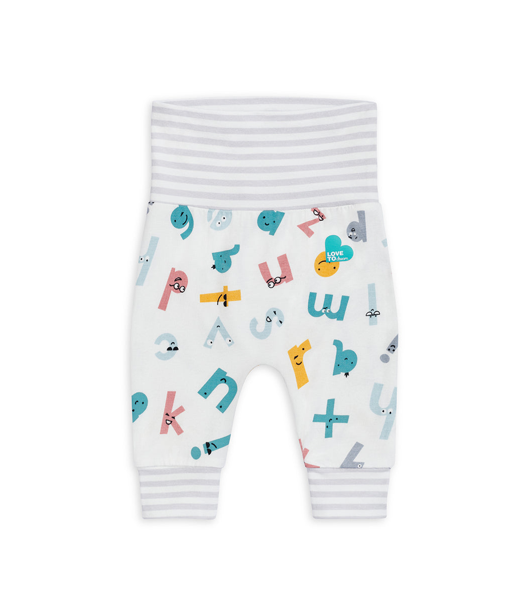 Legging Love To Dream™ ECOVERO™ Alphabet Soup blanc