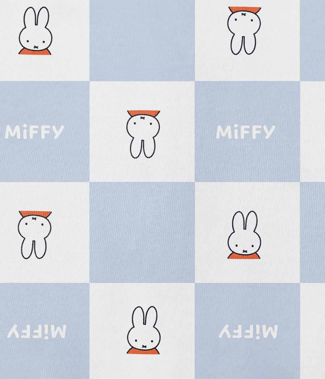 Romper Cotton Blue Miffy Checker