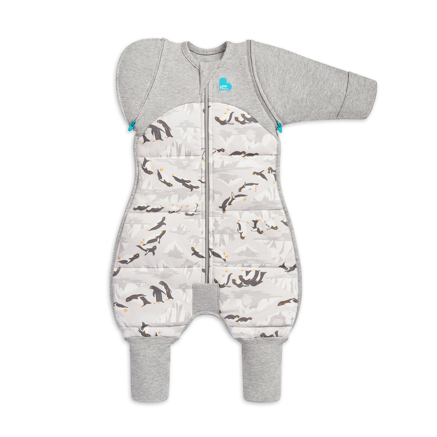 Combinaison de transition Swaddle Up™ Extra chaude Penguin Parade Gris