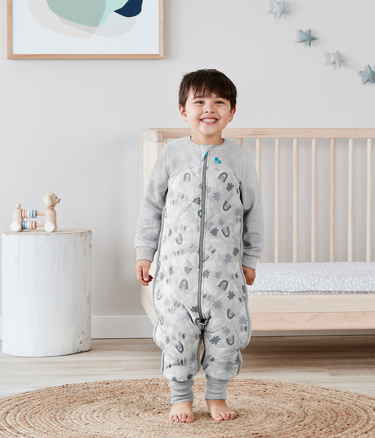 Sleep Suit 2.5 TOG Organic Cotton/Merino Wool Grey Clouds