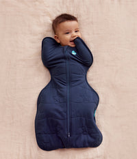 Swaddle Up™ Pucksack 3.5 TOG Gesteppte Baumwolle Marineblau Gesteppter Stern