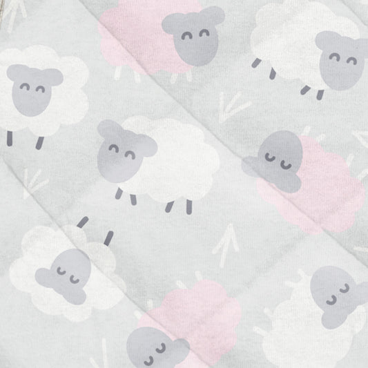 Sleep Suit 2.5 TOG Organic Cotton/Merino Wool Rose Sheep