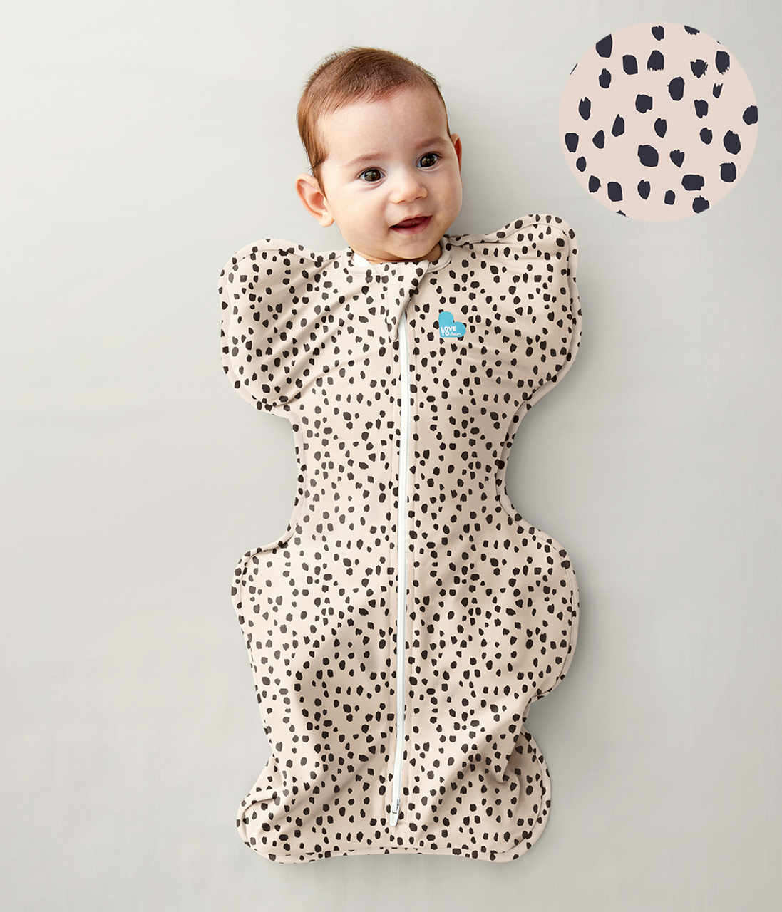 Swaddle Up™ Sac d'emmaillotage Original Motif Animal Beige