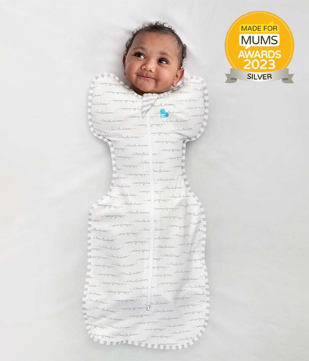 pucken schlafsack Swaddle Up™ Pucksack 1.0 TOG Baumwolle Weiß Träumer – Love to Dream EU