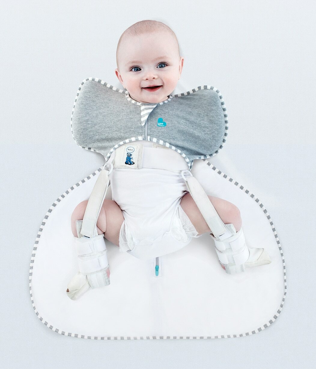 schlafsack hüftdysplasie Swaddle Up™ Pucksack Hüftdysplasie 1.0 TOG Baumwolle Grau