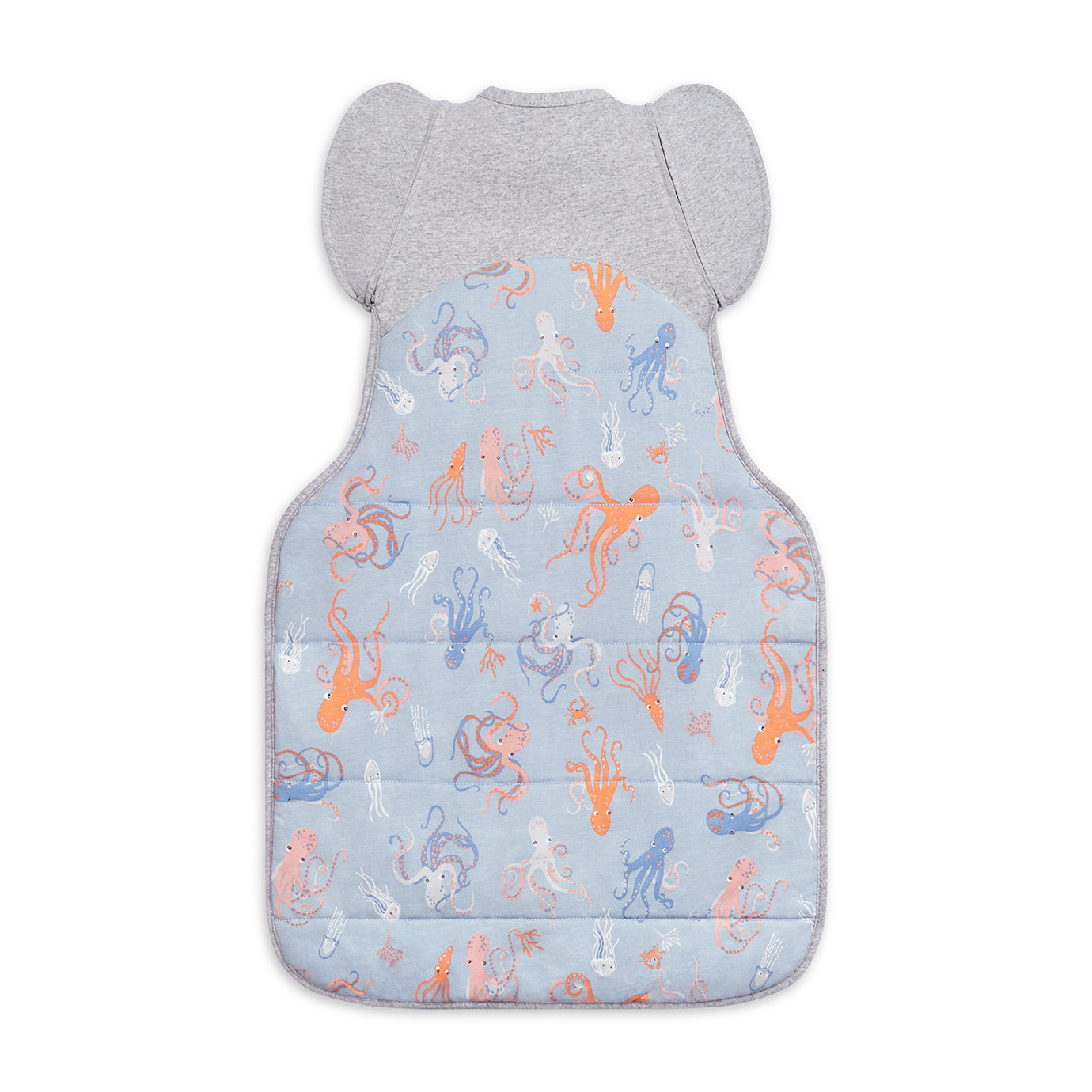 Sac d'emmaillotage de transition Swaddle Up™, pieuvre chaude en chambray bleu