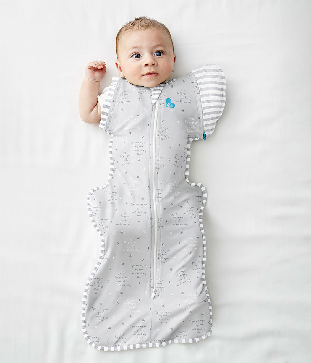 Swaddle Up™ Übergangspucksack 0.2 TOG Baumwolle Grau Du Bist Mein