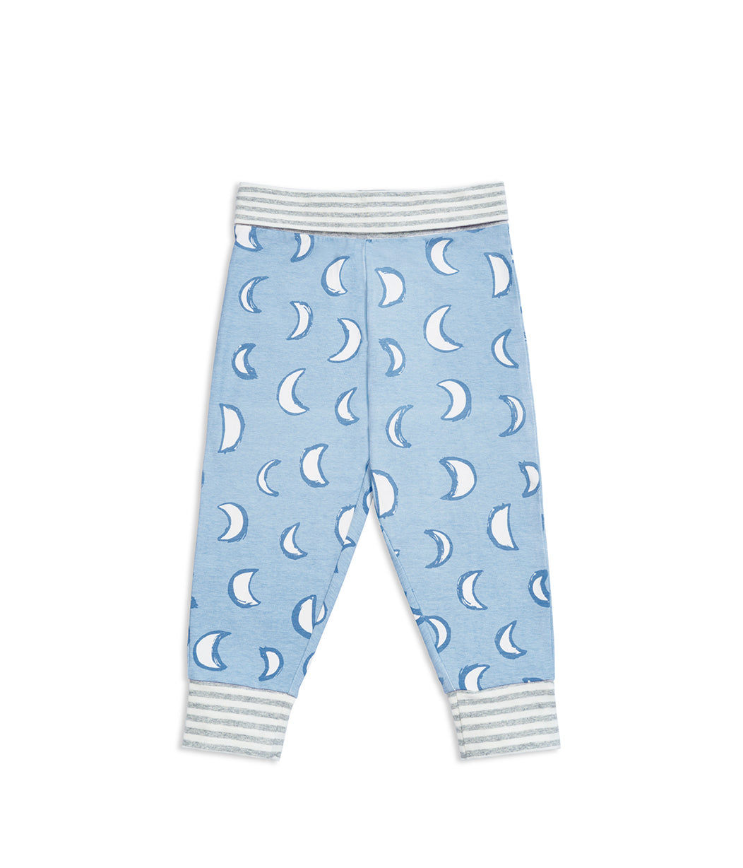 Kinder Langarm Pyjama-Set Finsternis Blau