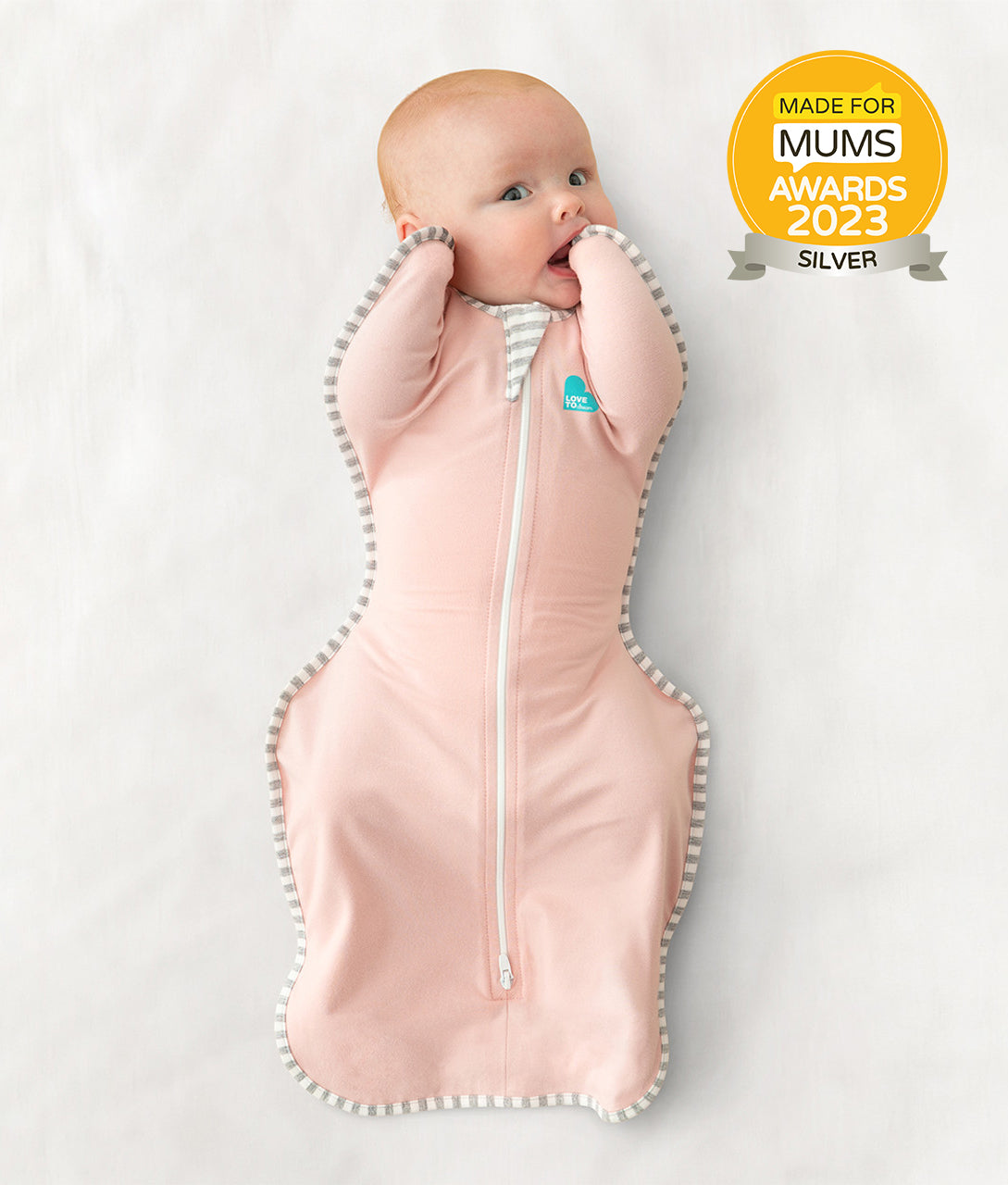 Swaddle Up™ Pucksack Gemäßigt (20-24°C) Altrosa Baumwolle