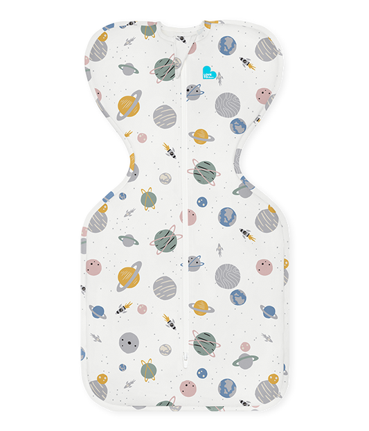 Swaddle Up™ Sac d'emmaillotage léger à motif spatial blanc