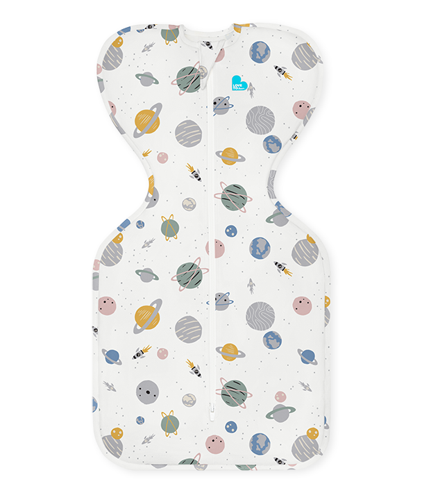 Swaddle Up™ Sac d'emmaillotage léger à motif spatial blanc