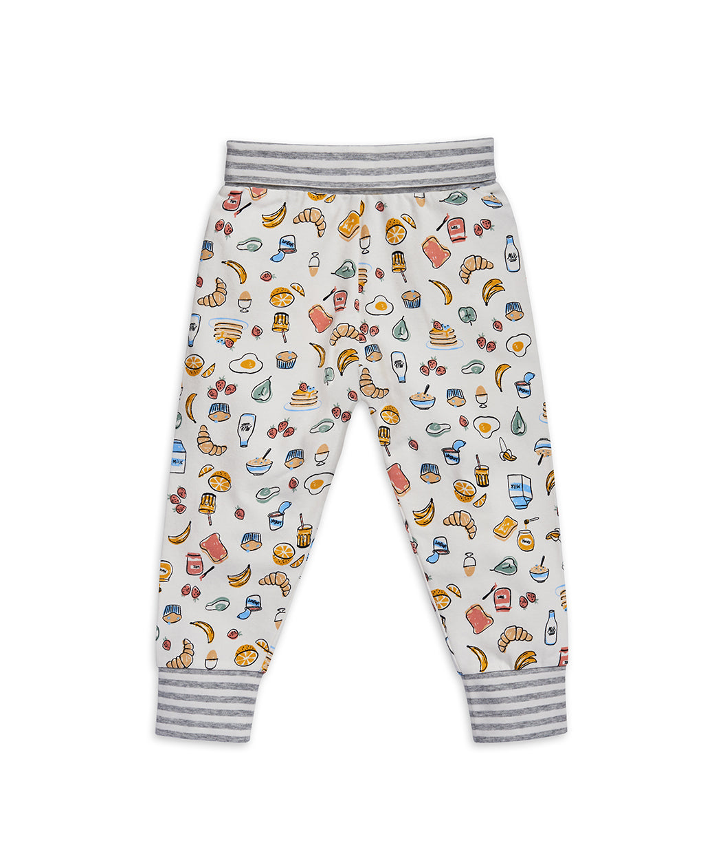 Love To Dream™ Ensemble pyjama à manches longues pour enfants Petit déjeuner Blanc