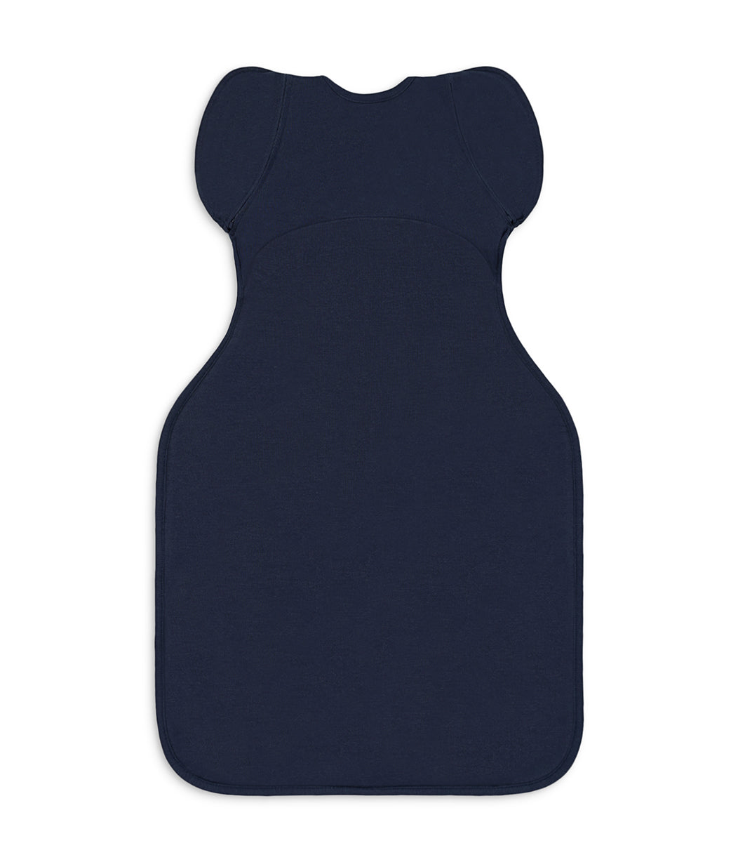Swaddle Up™ 2-in-1 Übergangspucksack 1.5 TOG Baumwollfleece Marineblau Gestickter Funkelstern