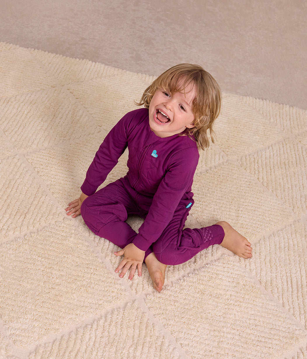 Sleep Suit Bundle | 1.5 | 2.5 TOG | Oatmeal Twigs | Plum Quilted Star