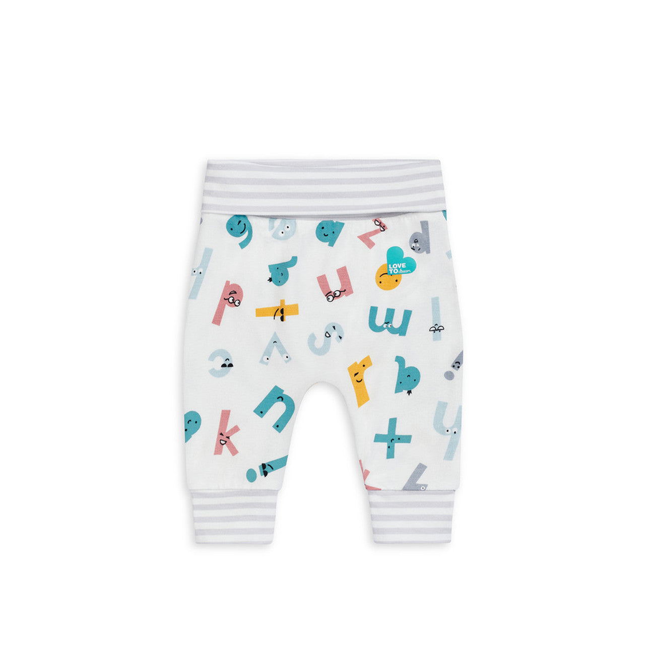 Legging Love To Dream™ ECOVERO™ Alphabet Soup blanc