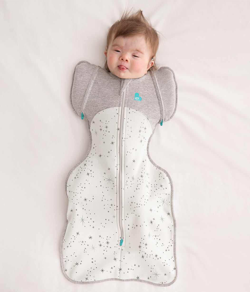 Swaddle Up™ Übergangspucksack Alle Jahreszeiten Nordstern Weiß