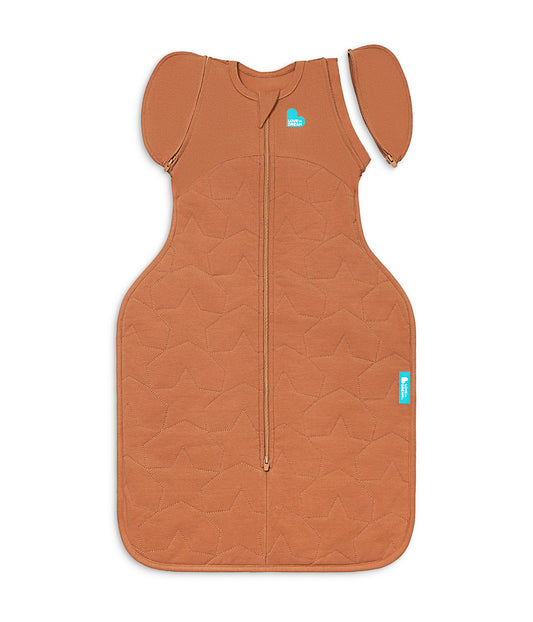 Gigoteuse de transition 2-en-1 Swaddle Up™ 2.5 TOG Coton Noisette Étoile matelassée