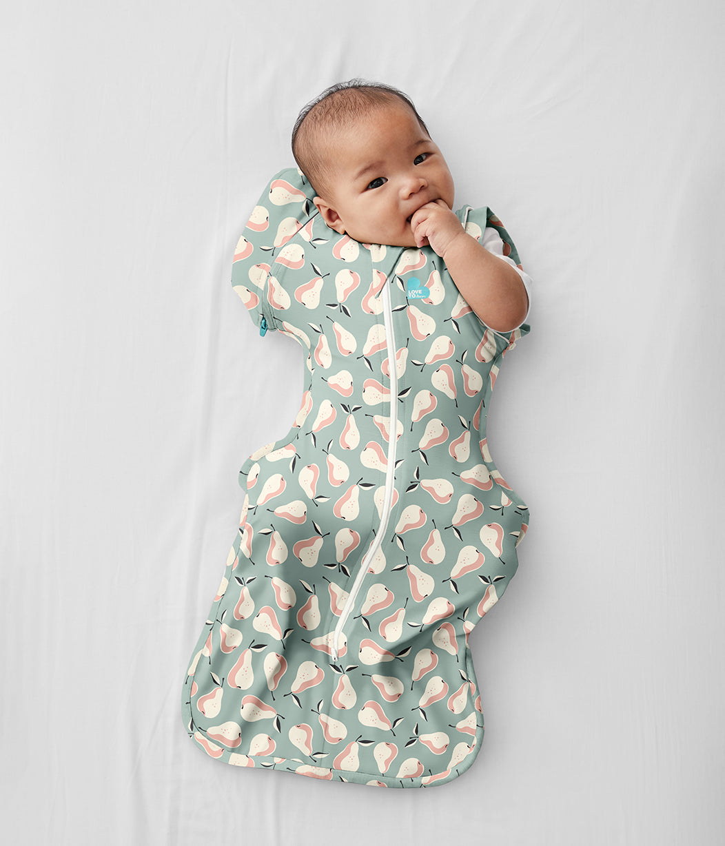 Swaddle Up™ Transition Swaddle Bag Original Motif Poire Olive