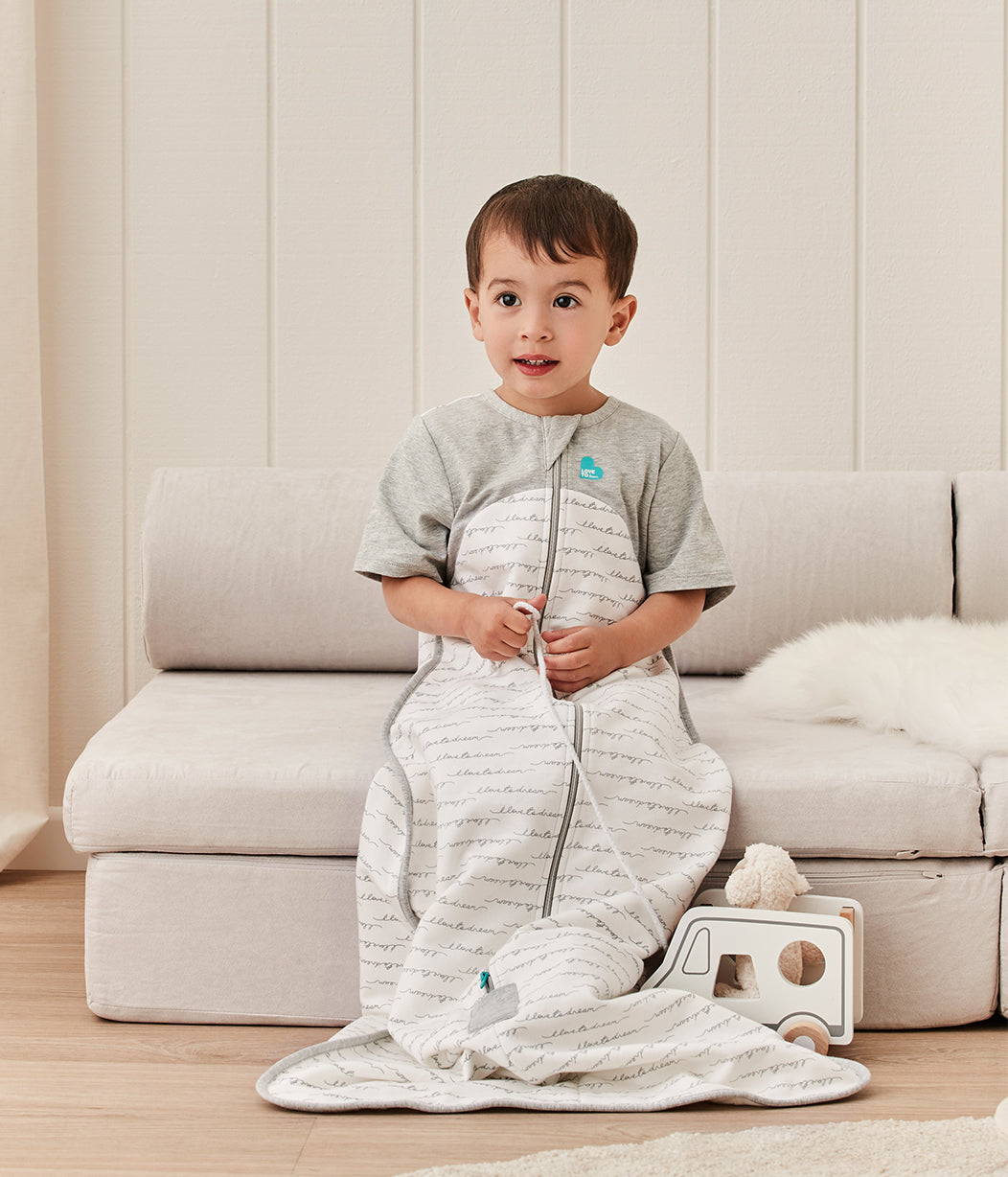 Schlafsack 1.0 TOG Bio-Baumwolle Weiß Träumer – Love to Dream EU