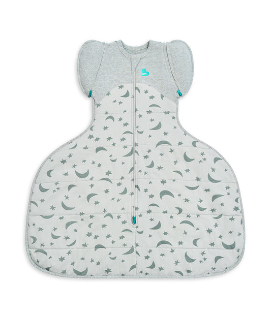 Swaddle Up™ Übergangspucksack Hüftdysplasie 2.5 TOG Baumwolle Oliv Mondlicht