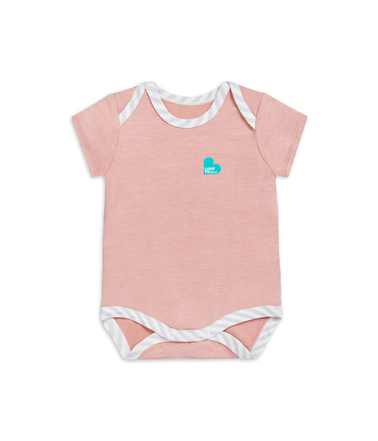 Bodysuit Short Sleeve Ecovero Rose