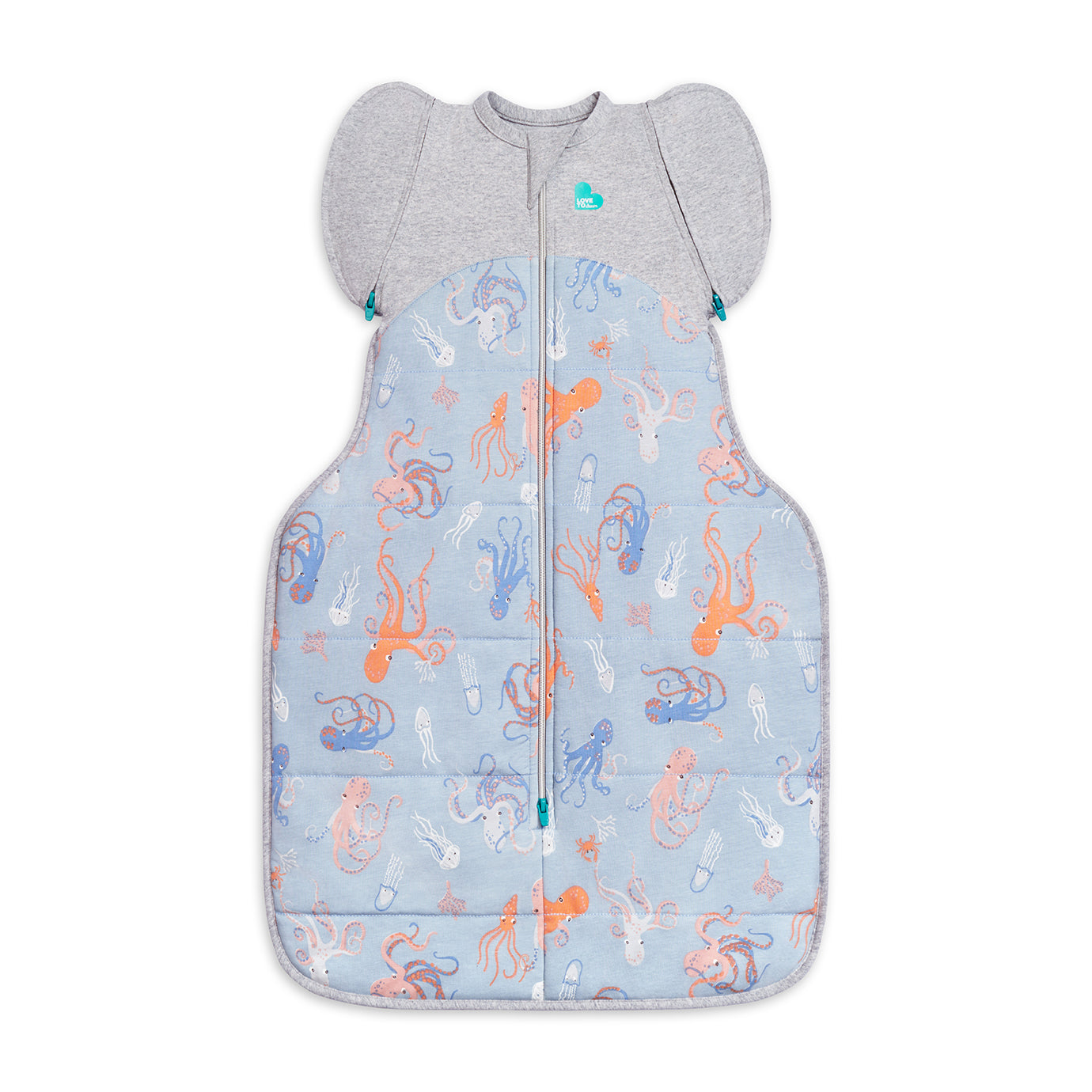 Swaddle Up™ Übergangspucksack Warmer Kraken in Chambray Blau