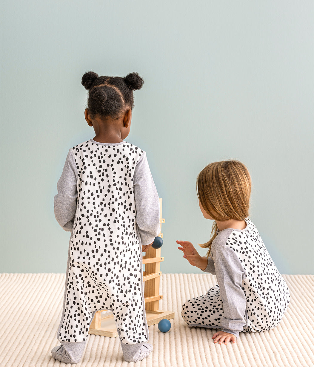 Pyjama motif animalier blanc