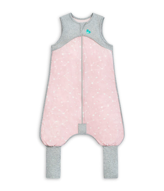 Schlafanzug ärmellos 0.2 TOG Bio-Baumwolle Rosa Stellar