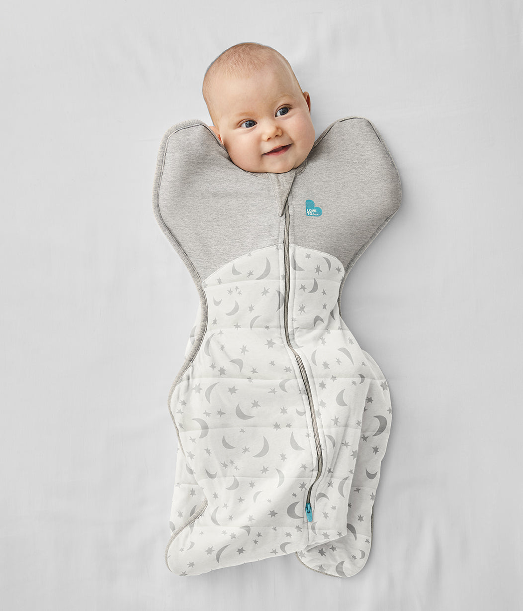 Swaddle Up™ Pucksack Kalt (14-16°C) Weiß Mondlicht Gesteppte Baumwolle