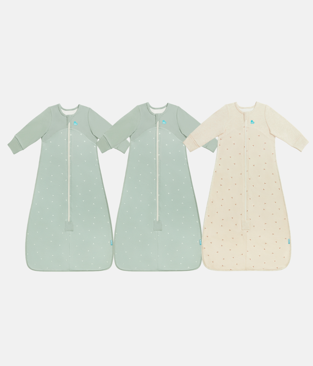 Schlafsack-Set | 1,5 TOG | Oliv Zweige 2 | Naturmeliert Zweige