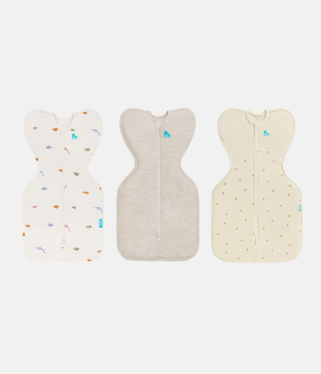 Swaddle Up Starter Set | 1,0 | 1,5 TOG | Dino Schnarch | Naturmeliert | Naturmeliert Zweige