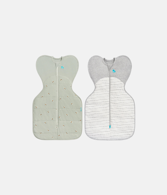 Swaddle Up Starter-Set | 2,5 TOG | Olive Bienen | Weiß Träumer