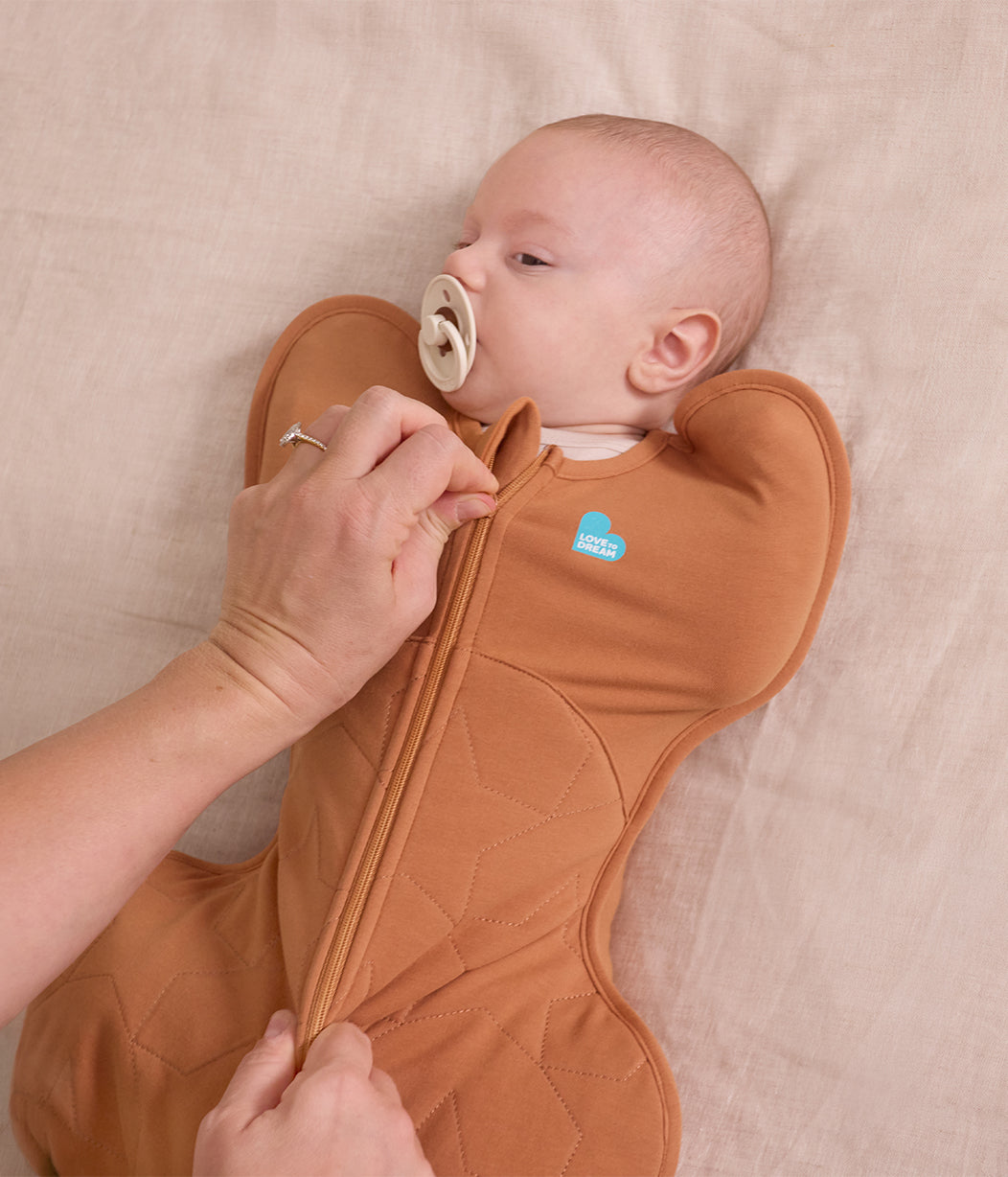 Swaddle Up™ Pucksack 2.5 TOG Baumwolle Haselnuss Gesteppter Stern