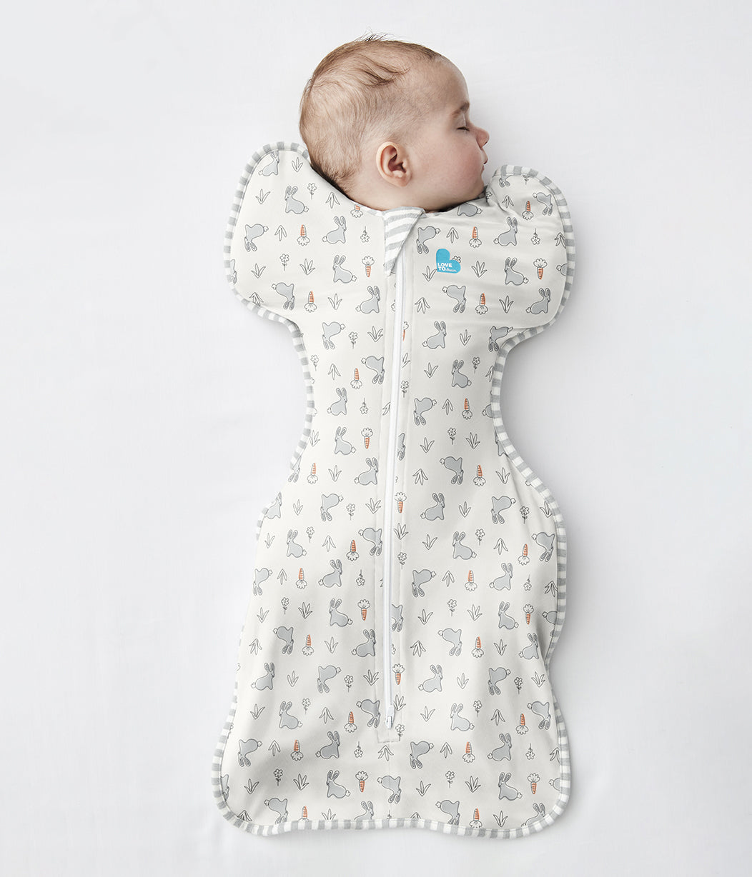 Swaddle Up™ Pack de démarrage pour nouveau-né Original Gris et Lapin