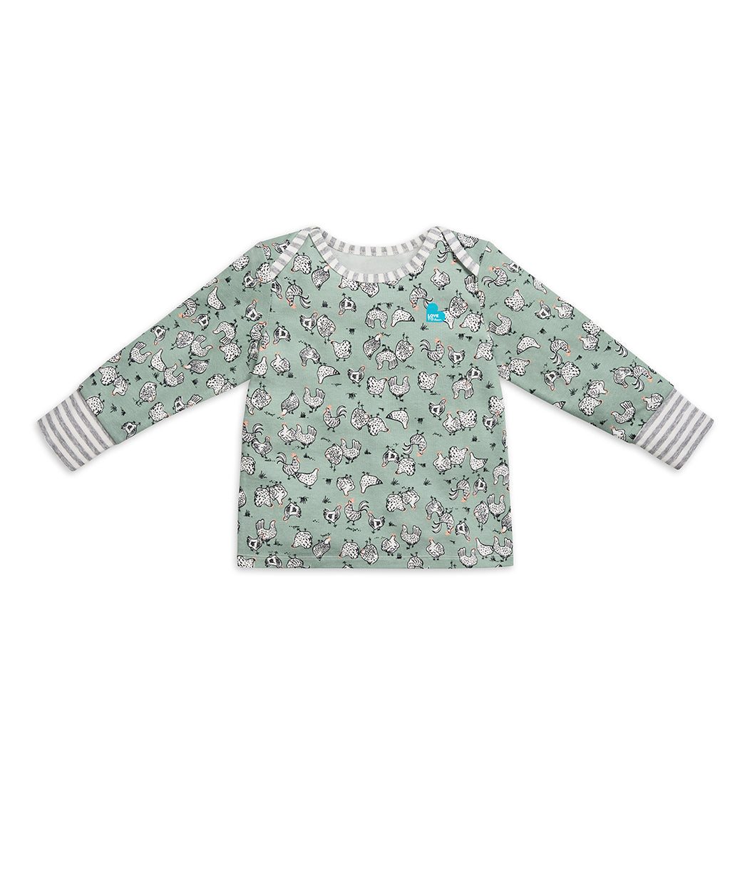 Love To Dream™ Ensemble pyjama à manches longues pour enfants Poulailler Olive