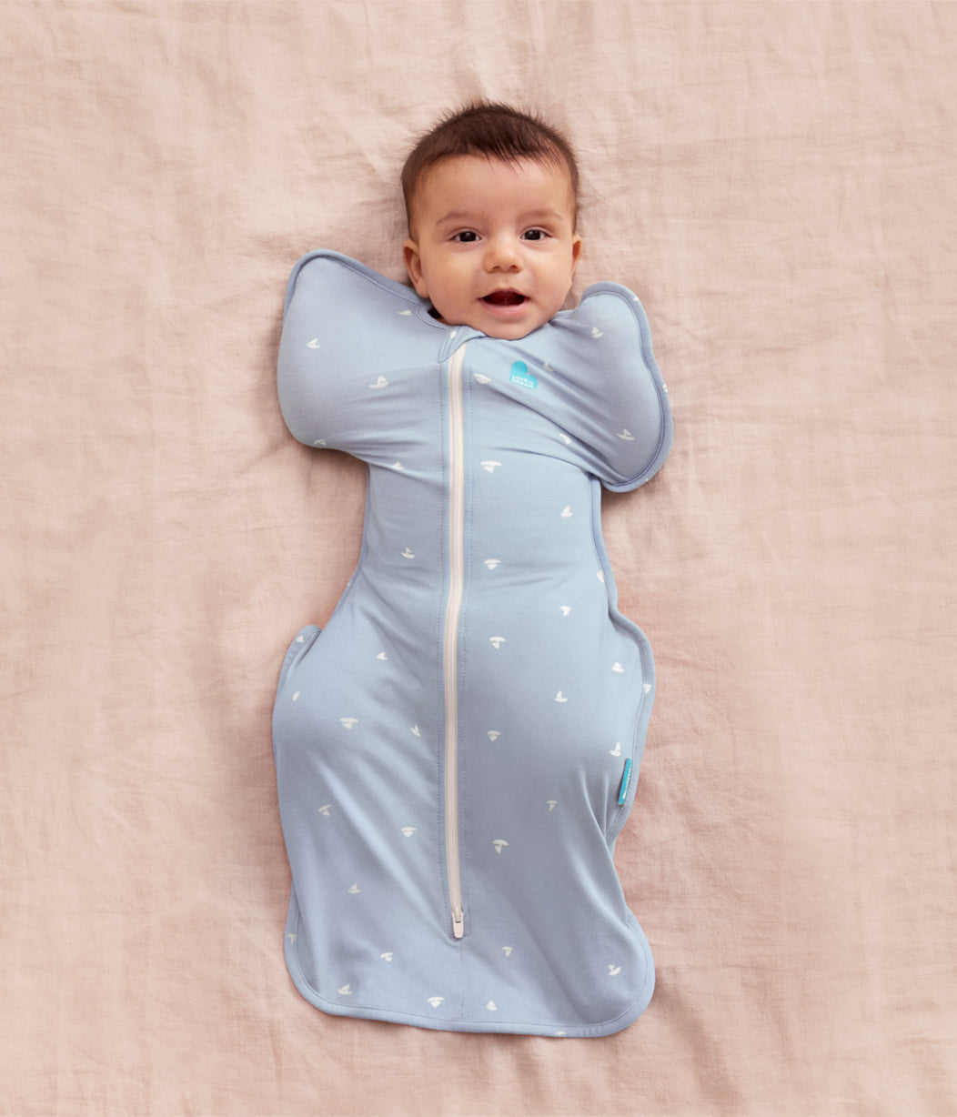 Swaddle Up™ Pucksack 1.0 TOG Viskose aus Bambus Nebelblaue Boote