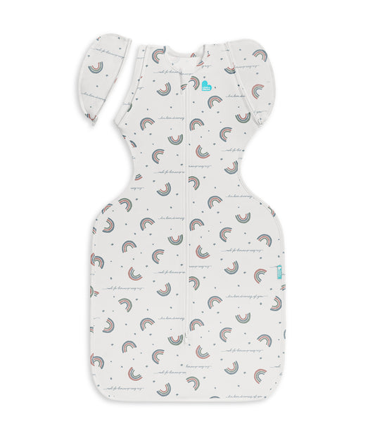 Swaddle Up™ Sac d'emmaillotage transitionnel en coton 1,0 TOG Blanc Rainbow Dream