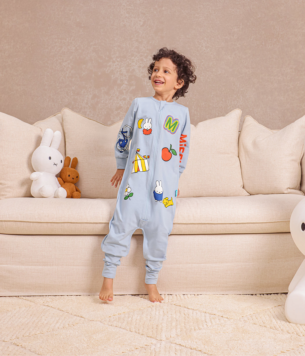 Sleep Suit Long Sleeve 1.0 TOG Cotton Blue Miffy Print