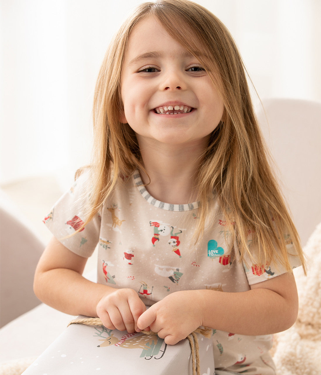 Ensemble pyjama à manches courtes pour enfants Love To Dream™ Snow Party