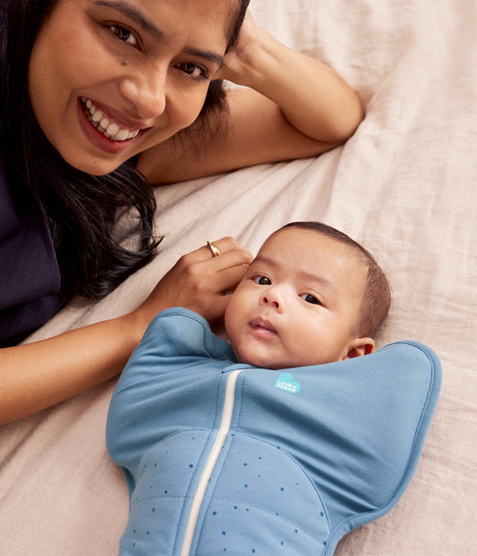 Gigoteuse Swaddle Up™ 2.5 TOG Coton Bleu orage Pierres