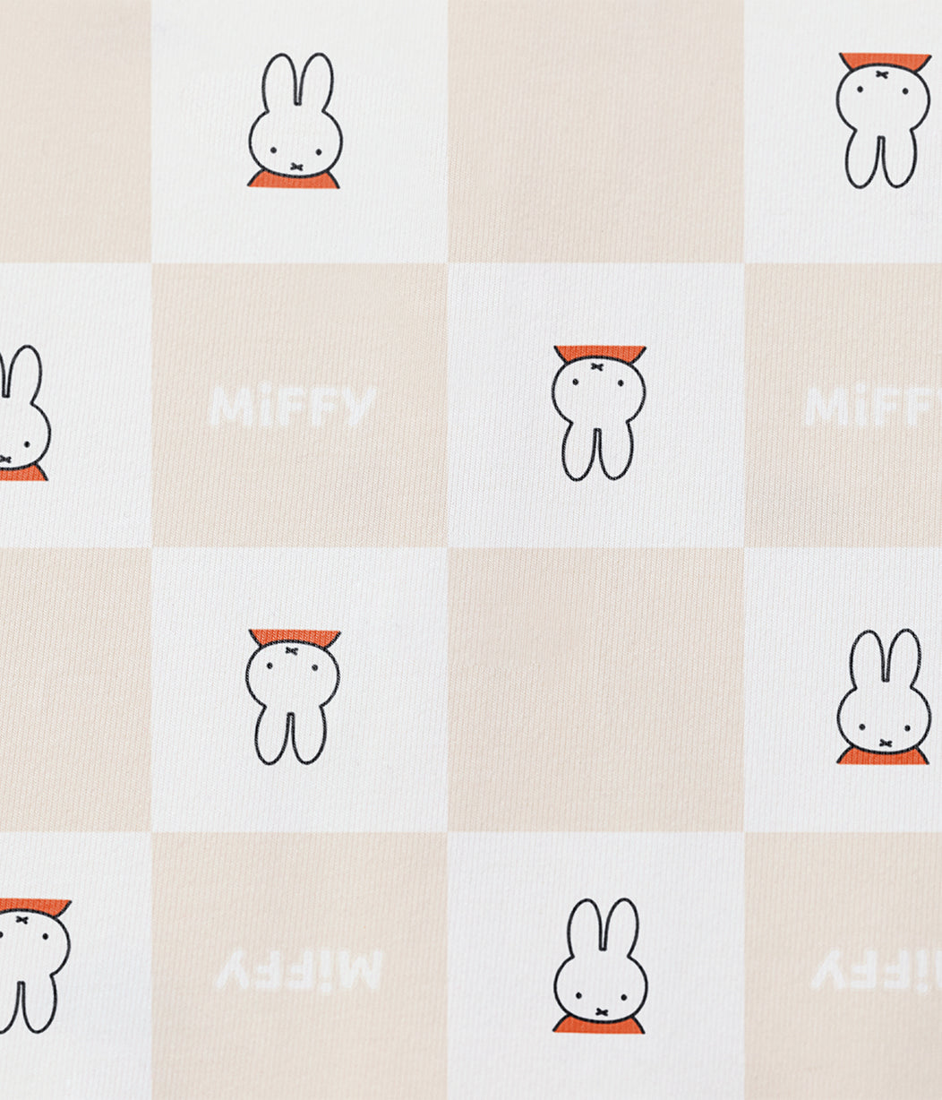 Strampler Baumwolle Birke Miffy Karomuster